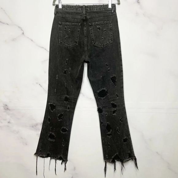 Denim x Alexander Wang Grind Grey Scratch Jeans - Picture 7 of 13